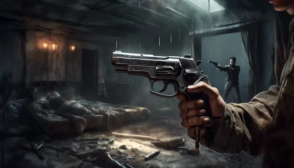 dreaming of holding firearm