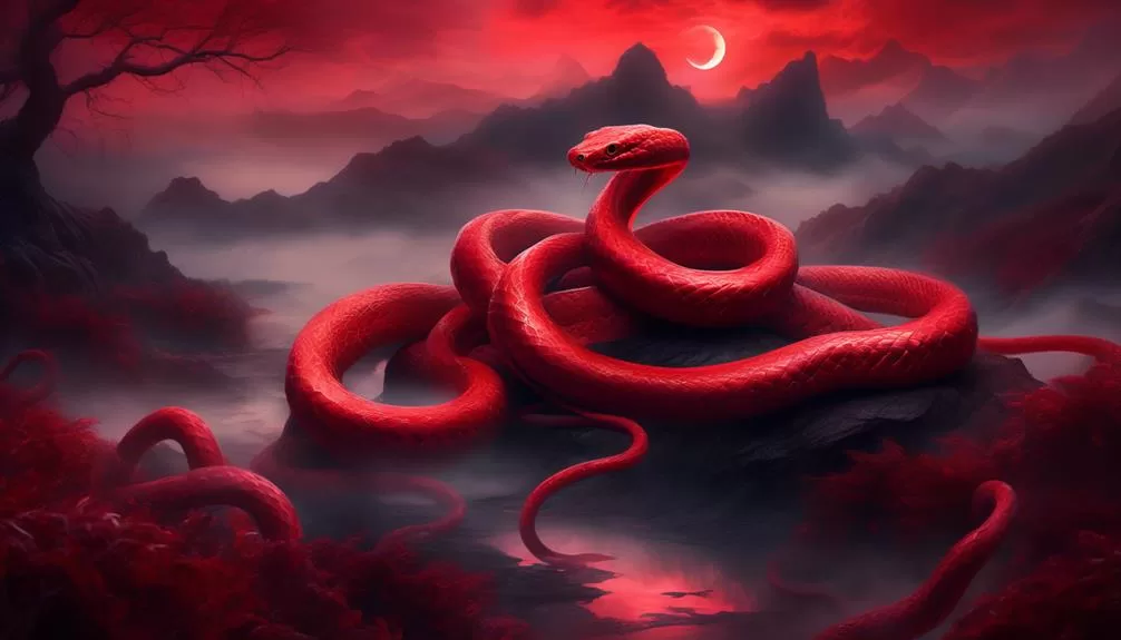 interpreting red snake dream
