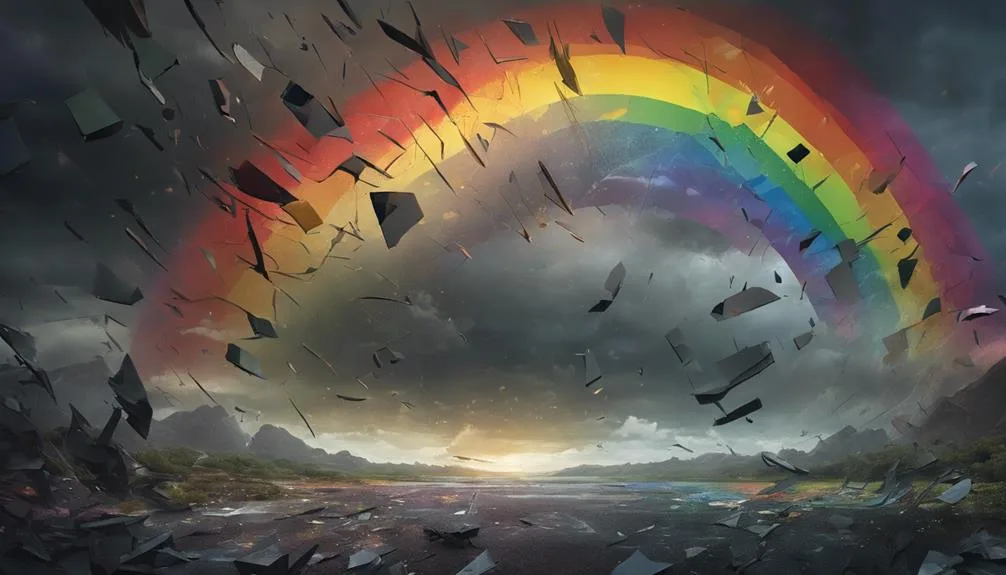analyzing fragmented rainbow vision