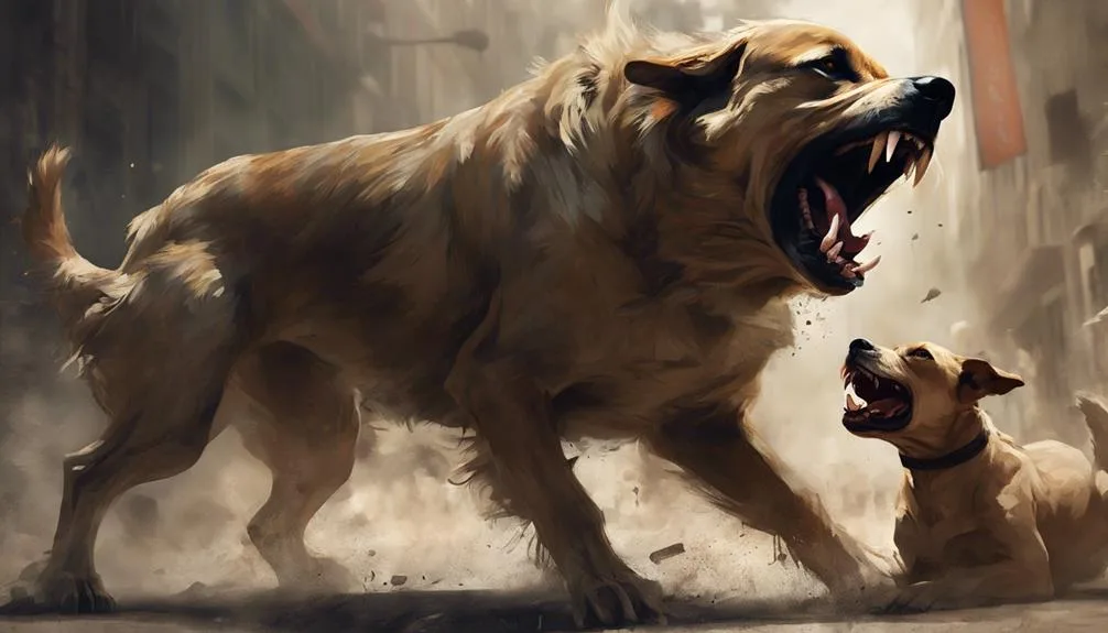 captures aggressive or combative nature