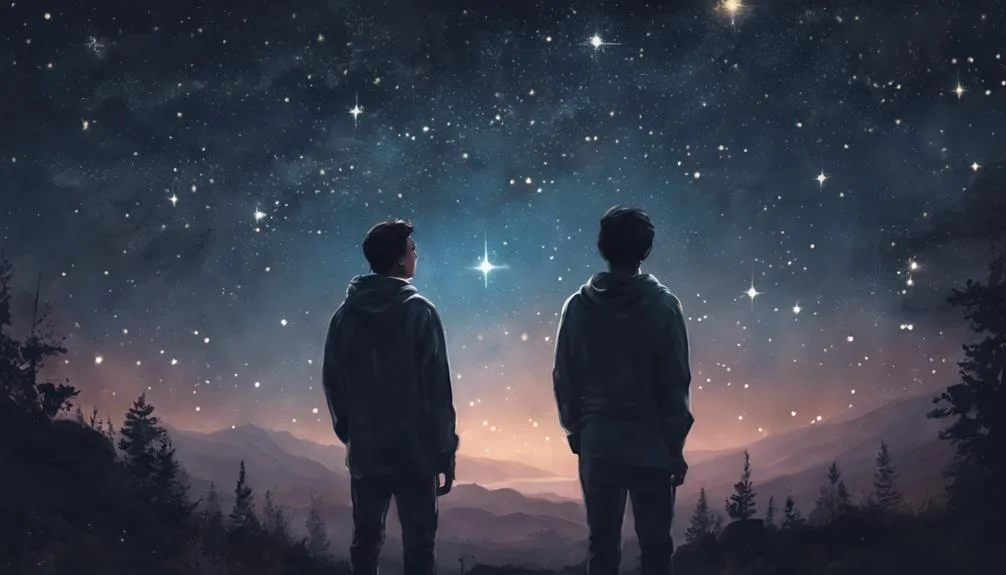 connecting stars in sky