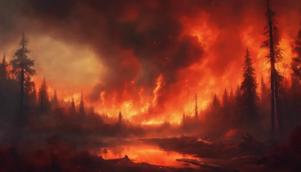 destructive fires rage on