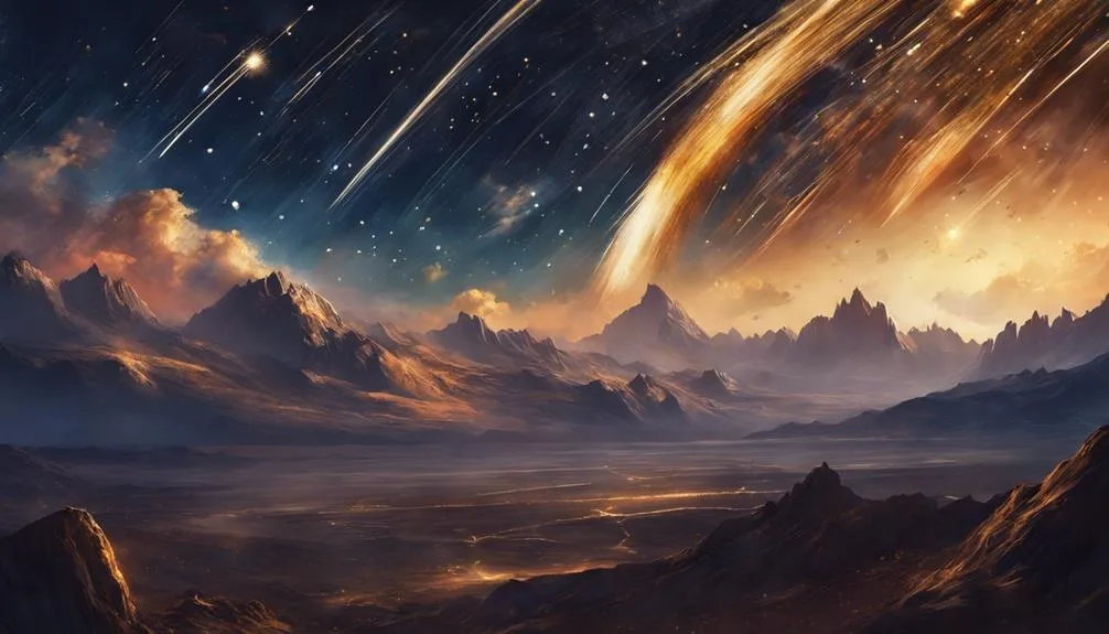 dreaming of falling meteors