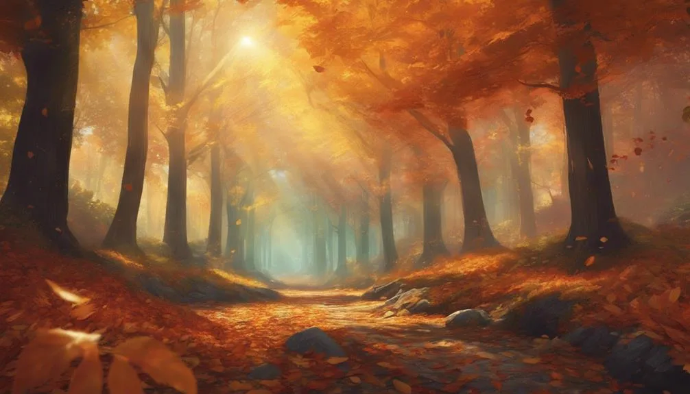 exploring the beauty of falling leaves