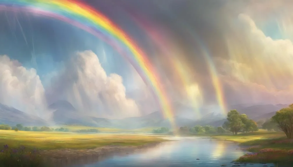 interpretation of multiple rainbows