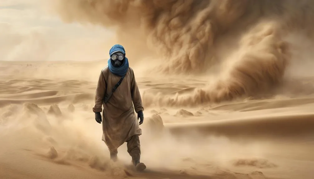 sandstorm safety precautions needed